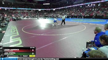 D1-175 lbs Champ. Round 1 - Jake Stoffel, Appleton North vs Jaxon Lawrence, Waukesha West