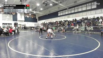 126 lbs Cons. Round 2 - Jose Casas, Highland (Bakersfield) vs Mickey Holland, Alta Loma