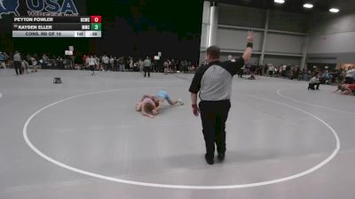 120 lbs Cons. Rd Of 16 - Kayden Eller, Maroon Mat Club vs Peyton Fowler, Union County Wrestling Club