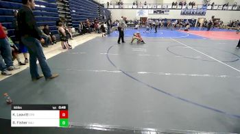 60 lbs Quarterfinal - Kaige Leavitt, Panther Youth Wrestling vs Beau Fisher, Salina Wrestling Club