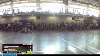 138 lbs Champ. Round 1 - Lane Faulkenberg, Indiana vs Hayden Brady, Garrett Wrestling Club