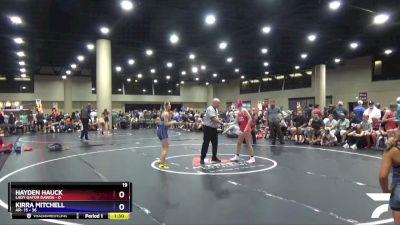 100 lbs Round 1 (6 Team) - Hayden Hauck, Lady Gator Dawgs vs Kirra Mitchell, AR- 15