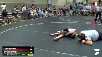 56 lbs Round 1 (6 Team) - Camden Batton, The Funky Singlets Teal vs Liam Howarth, Belding