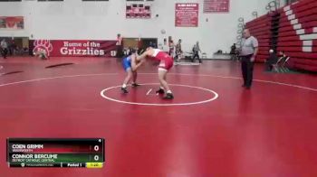 190 lbs Round 3 - Coen Grimm, Wadsworth vs Connor Bercume, Detroit Catholic Central