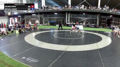 130 lbs Julissa Ortiz, Pennsylvania Blue vs Me'kala James, California Red