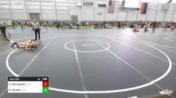 109 lbs Semifinal - Aidan Hernandez, Gold Rush Wr Ac vs Rusty Snyder, Montezuma Cortez Panthers