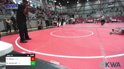 60 lbs Quarterfinal - Ronald Silkey, Hilldale Youth Wrestling Club vs Nasir Ashforsd, Tulsa North Mabee Stampede