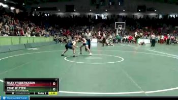132 lbs Champ. Round 1 - Zeke Seltzer, Indianapolis Cathedral vs Riley Fredericksen, Hamilton Southeastern