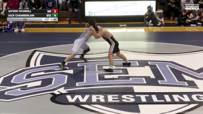 165 lbs Jack Chamberlain, Wyoming Seminary vs Jayden OFarrill, Bishop Mccort Hs