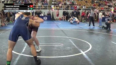192 lbs Cons. Round 1 - Hunter Collins, WELLSTON vs Braxton Bufler, None