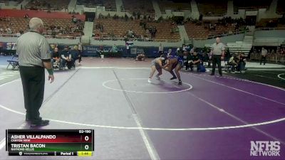 D2-190 lbs Semifinal - Tristan Bacon, Raymond Kellis vs Asher Villalpando, Canyon View