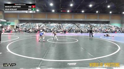 61 lbs 5th Place - Maisley Martines, Pure 6 Wresting vs Jolie Schlaht, Monster Garage