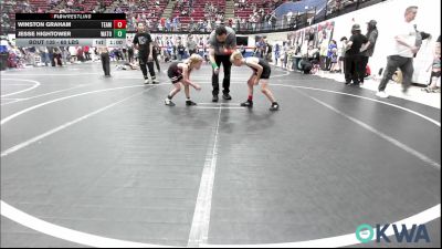 60 lbs Consi Of 4 - Winston Graham, Team Worx Wrestling Club vs Jesse Hightower, Watonga Youth Wrestling