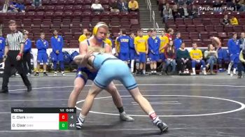 182 lbs Consolation - Cole Clark, Burrell Hs vs Dominick Claar, Chestnut Ridge Hs