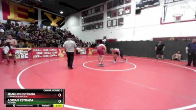 215 lbs Champ. Round 2 - Joaquin Estrada, Long Beach Wilson vs Adrian Estrada, Warren