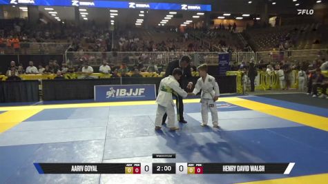 Henry David Walsh vs Aariv Goyal 2025 Pan Kids Jiu-Jitsu IBJJF Championship