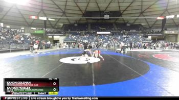 94 lbs Round 2 - Karver Peasley, Inland Northwest Wrestling Training Center vs Kanon Coleman, Team Aggression Wrestling Club