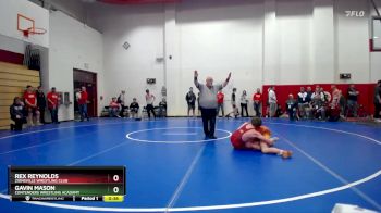 132 lbs Quarterfinal - Gavin Mason, Contenders Wrestling Acadamy vs Rex Reynolds, Zionsville Wrestling Club