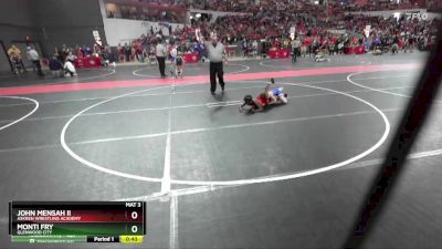 79 lbs Cons. Round 4 - John Mensah II, Askren Wrestling Academy vs Monti Fry, Glenwood City