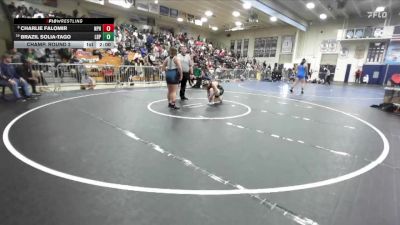 190 lbs Champ. Round 2 - Charlie Falomir, Newport Harbor vs Brazil Solia-Tago, Poly/Long Beach