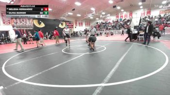 190 lbs Champ. Round 2 - Melissa Hernandez, Laguna Hills vs Olivia Marker, Santiago (Corona)