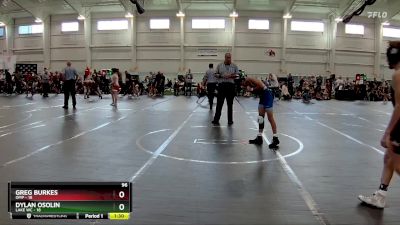 96 lbs Round 3 (10 Team) - Dylan Osolin, Lake WC vs Greg Burkes, OMP