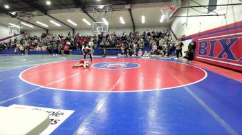 82 lbs Quarterfinal - Jordyn Roller, Bixby JH Girls vs Colyn Eardley, Sand Springs JH (SS)