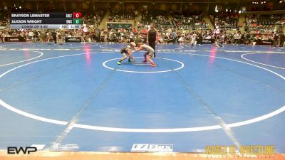 64 lbs Consi Of 8 #2 - Brayson LeMaster, Sebolt Wrestling Academy vs Jaxson Wright, Bartlesville Wrestling Club