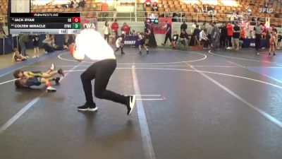 42 lbs Cons. Round 2 - Colten Miracle, Sidney Youth Wrestling Club vs Jack Ryan, GERTRUDE BULLDOGS