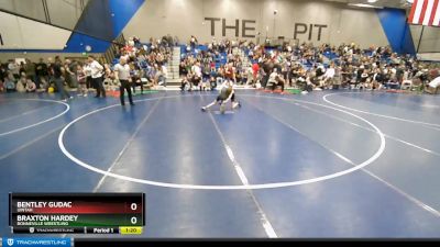 73 lbs Cons. Round 1 - Bentley Gudac, Uintah vs Braxton Hardey, Bonneville Wrestling