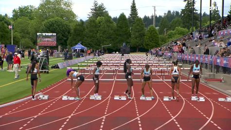 High School Girls' 100m Hurdles, Finals 1