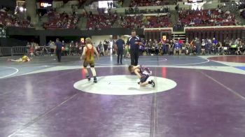 81 lbs Cons. Round 4 - Banks Kassmier, Fort Benton Longhorn Wrestling vs Austin Mehrens, Champawat