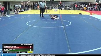 55 lbs Round 3 - Alice Kohler, Princeton vs Mckenna Goth, Pursuit Wresting Minnesota