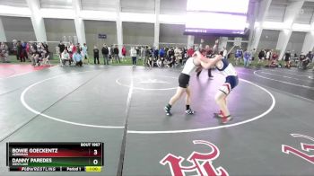 132 lbs Quarterfinal - Bowie Goeckentz, Herriman vs Danny Paredes, Westlake