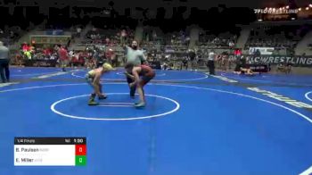 130 lbs Quarterfinal - Bjorn Paulson, Nebraska Boyz vs Eli Miller, King Select