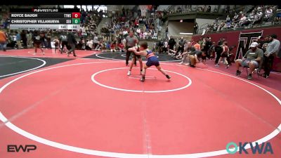 90 lbs Consi Of 4 - Royce Baugh, Team Tulsa Wrestling Club vs Christopher Villanueva, SEO Wrestling Club