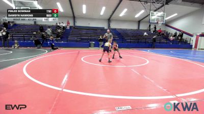 43 lbs 3rd Place - Finlee Bowman, Team Tulsa Wrestling Club vs Dawsyn Hawkins, Wagoner Takedown Club