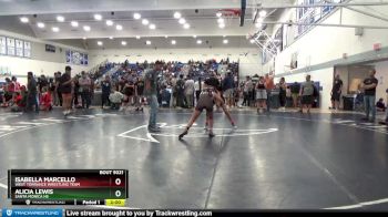 137 lbs Champ. Round 1 - Isabella Marcello, West Torrance Wrestling Team vs Alicia Lewis, Santa Monica Hs