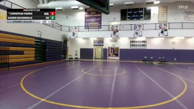 91 lbs Champ. Round 1 - Christian Parra, Worland Middle School vs Xaden Baxendale, Lovell Middle School
