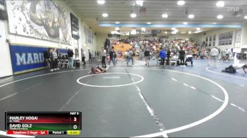 120 lbs Cons. Round 4 - Marley Hogai, El Toro vs David Golz, Trabuco Hills