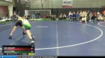 85 lbs Round 1 (6 Team) - Coy Mehlert, Iowa Black vs Madux Risse, South Dakota Thunder