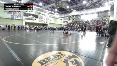 126 lbs Quarterfinal - Andre Hernandez, BANNING vs Jorge Palacios, SAN FERNANDO