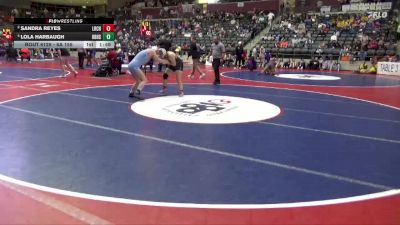 6A 155 lbs Cons. Semi - Lola Harbaugh, Har-Ber vs Sandra Reyes, Little Rock Central High School
