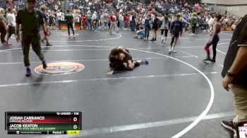 108 lbs Semifinal - Jacob Keaton, Palmetto State Wrestling Academy vs Josiah Carranco, Carolina Reapers