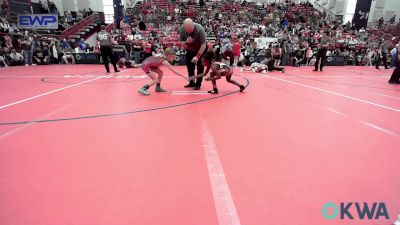 62 lbs Rr Rnd 2 - Briâ€™eon Daugherty, RSA RedStorm vs Laneigh Jo Cartwright, Midwest City Bombers Youth Wrestling Club