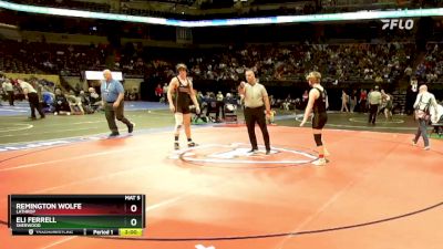 190 Class 1 lbs Quarterfinal - Remington Wolfe, Lathrop vs Eli Ferrell, Sherwood