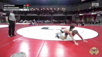 165 lbs Semifinals (8 Team) - Rhys Novosad, BIXBY vs Will Deutschlander, EDMOND NORTH