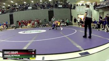 150 lbs Semis & 1st Wrestleback (8 Team) - Parker Reynolds, Brownsburg vs Grant Voelker, Evansville Mater Dei