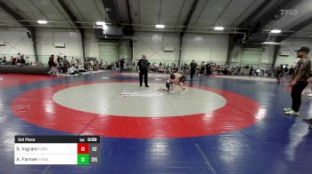 90 lbs 3rd Place - Sam Ingram, Forsyth Central Wrestling vs Ace Farmer, Tomahawk Wrestling Club