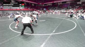 165 lbs D1 - Quarter-finals (fri 5:30 P.m.) - Braeden Athey, Bay Port vs Braxton Walter, Reedsburg Area